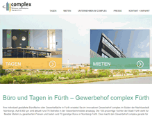 Tablet Screenshot of complex-fuerth.de